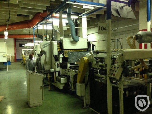 Crabtree Marquess 2-colour printing line with UV-oven