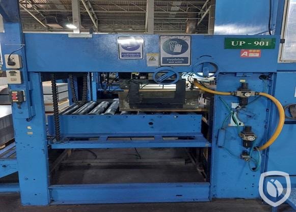 Crabtree 1290 línea de impresión con barnizadora en línea y LTG horno túnel