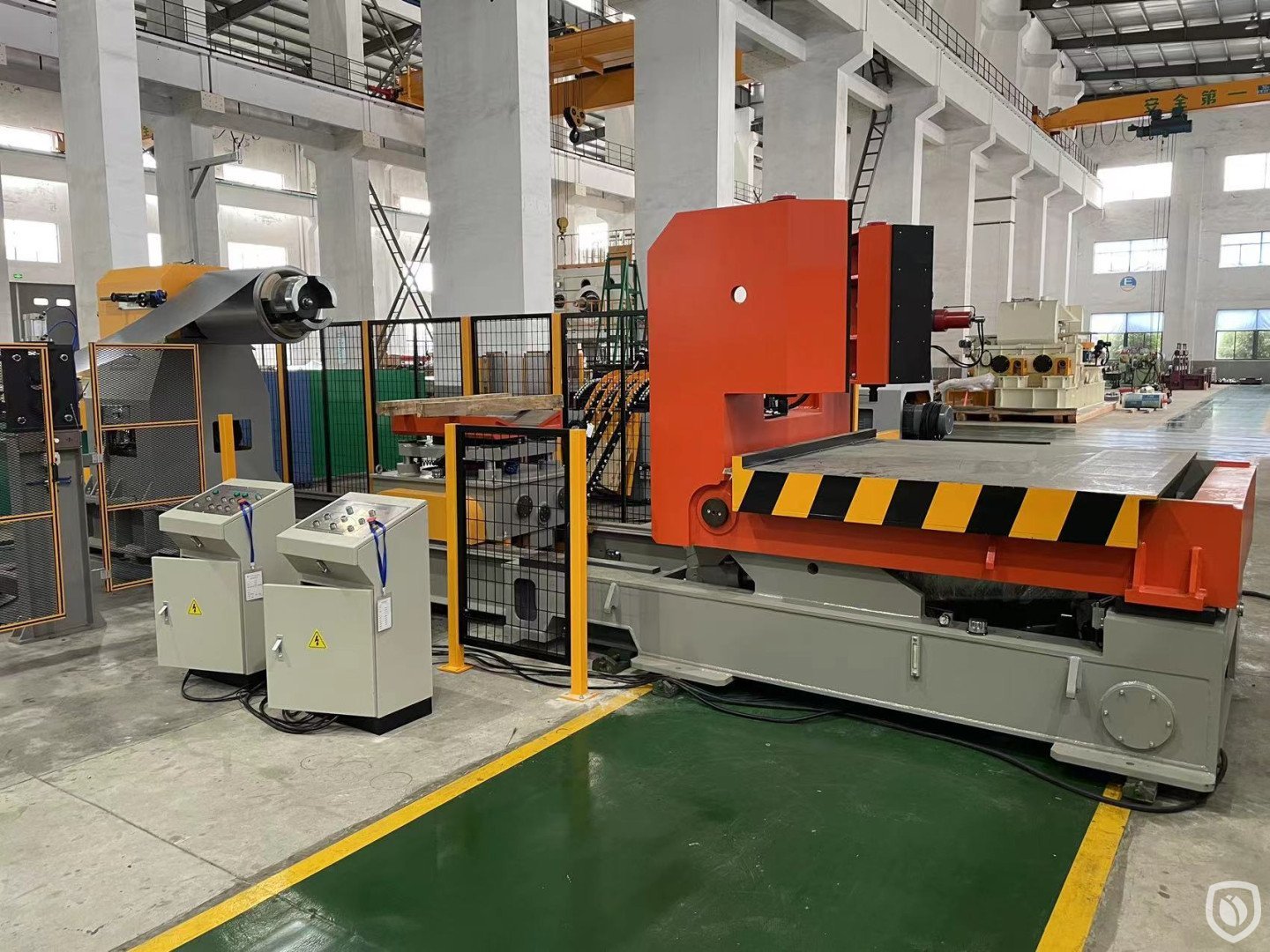 Downender, loading cart, uncoiler